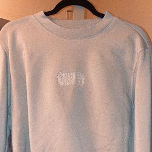 “self love club” cropped crew neck